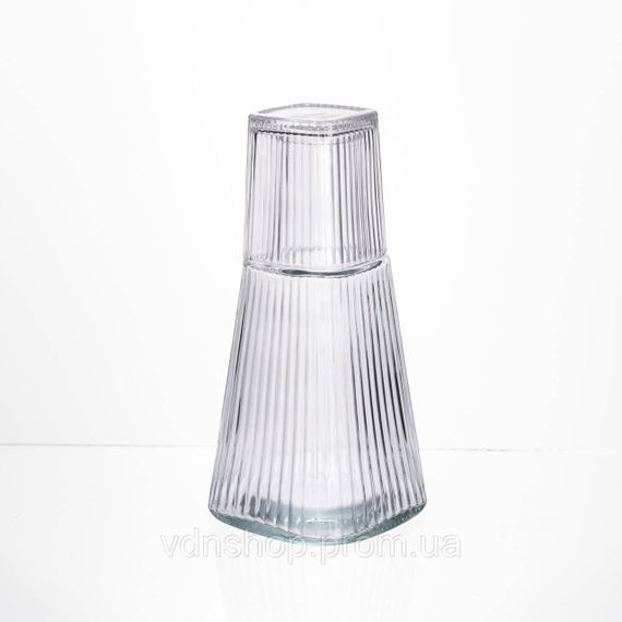 Кувшин 1 литр со стаканом 1 шт по 200 мл Прозрачный HP-19-PYF-1 | Зображення 2