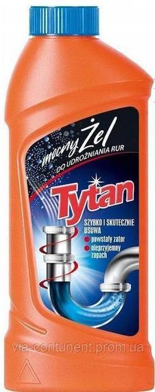 Гель для чистки каналізаційних труб TYTAN 500 г