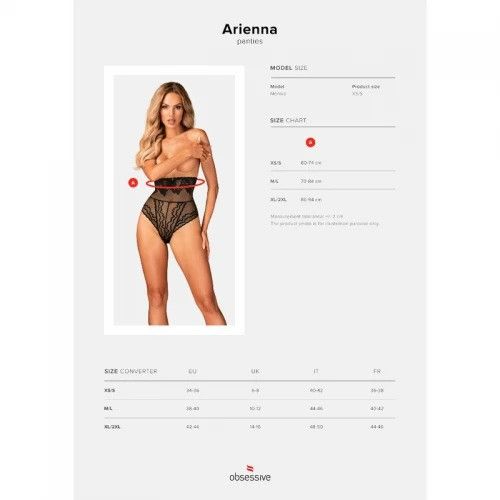 Трусики с высокой талией Obsessive Arienna XS/S Sex Aura | Зображення 4