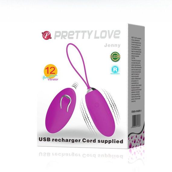 Віброяйце Pretty Love Jenny з дистанційним керуванням, BI-014362W-9 Sex Aura | Зображення 8