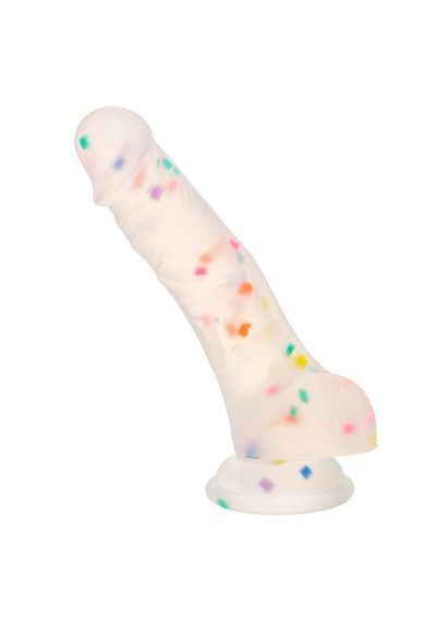 Фалоімітатор з рідкого силікону CalExotics Studs Dildo, різнокольоровий, 17,7 × 3,8 см Sex Aura | Зображення 2