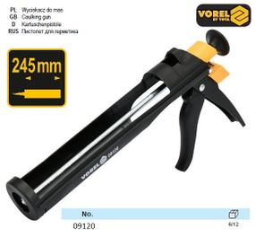 Пістолет для силікону : L=245 мм VOREL-09120