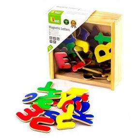 Развивающая игрушка Viga Toys Магнитные буквы, 52 шт. (50324)