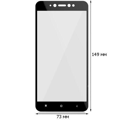 Full Glue захисне скло для Xiaomi Redmi Note 5A Prime / Redmi Y1 - Black | Зображення 1
