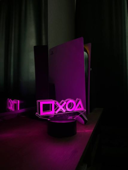 Світильник настільний RGB 3D + пульт (PS Symbol) Lux | Зображення 8