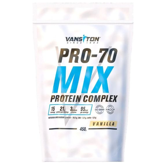 Протеїн Vansiton Pro-70 Mix 450 g /15 servings/ Vanilla