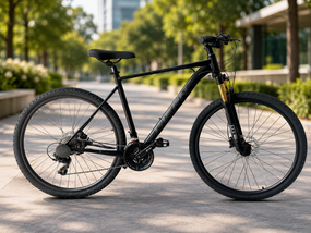 Гірський велосипед 29" з алюмінієвою рамою 21" та гідравлічними гальмами Shimano Чорний