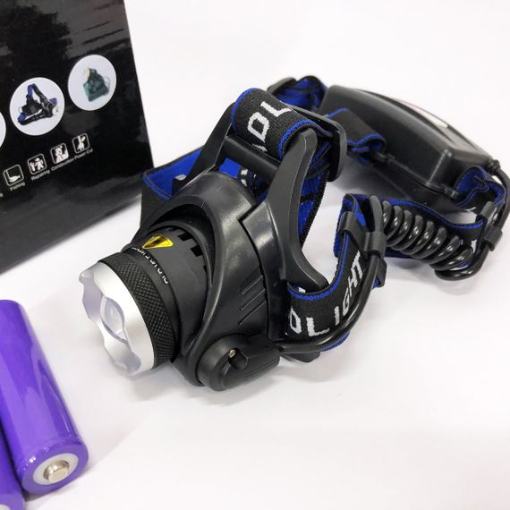 Ліхтар для голови зі світлодіодами PLD-T115-PM30-TG, Водонепроникний ліхтарик, Налобний ліхтар bailong JH-84 | Зображення 1