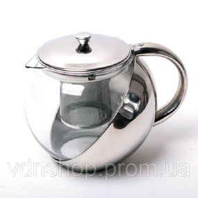 Стеклянный чайник для кофе и чая UNIQUE, Стеклянный заварочный чайник для чая чайники YL-62