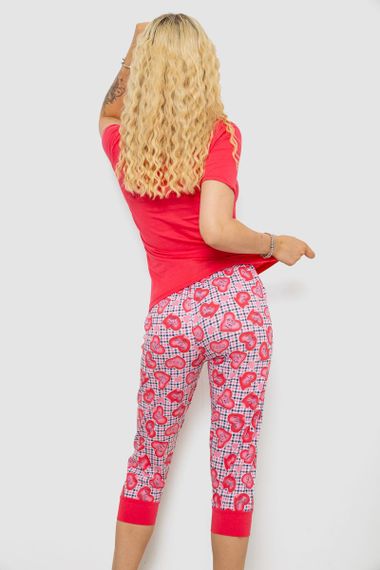 Пижама женская  -уценка, цвет коралловый, 243R03675-U-1 | Зображення 3