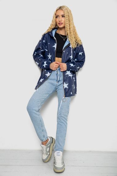 Вітровка жіноча з капюшоном, колір синій, 238R102-5 | Зображення 1