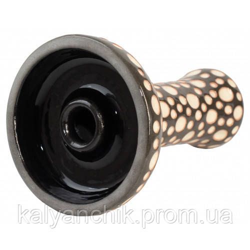Чаша для кальяну ETNA Phunnel Dot Glaze Black | Зображення 1