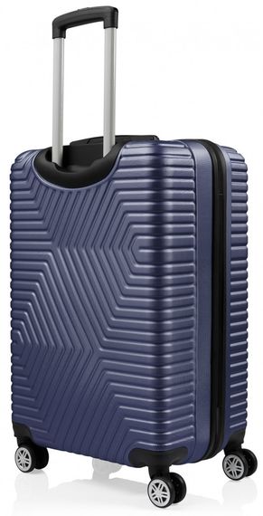 Мала пластикова валіза на колесах 45L GD Polo синій | Зображення 1