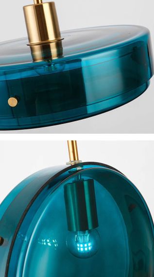 Люстра підвісна на 1 лампочку 26631 Золото 57-140х30х30 см. | Зображення 4