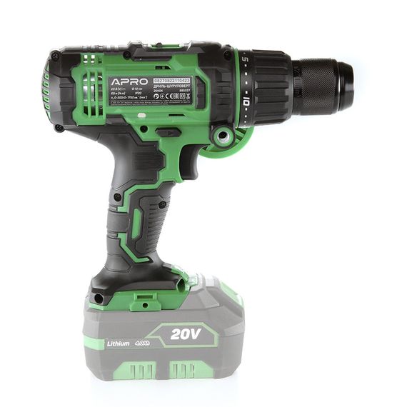 Дриль-шурупокрут APRO 20HDK, 20 В, без АКБ, без ЗП, кейс 8950371 | Зображення 1