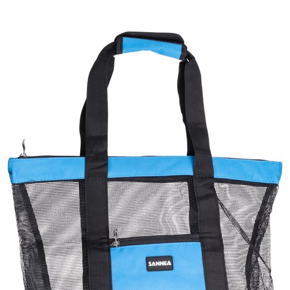 Пляжна сумка холодильник, термосумка на 2 відділення для природи та пікніка 47×15×48 (см) Блакитний HP-14-25BL | Зображення 2