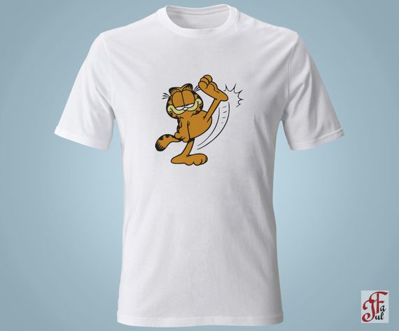 Жіноча футболка з принтом Гарфілд крокує. XXL