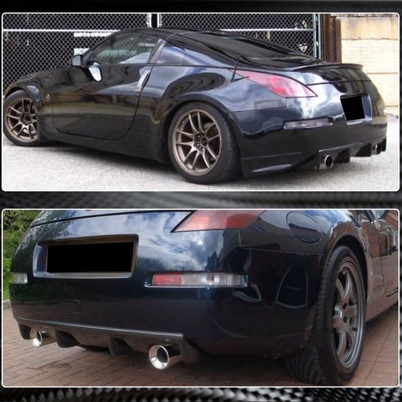 Диффузор заднего бампера (2003-2009, Карбон) для Nissan 350Z | Зображення 4