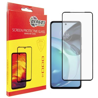 Стекло защитное Dengos Full Glue Motorola G72 (black) (TGFG-289)