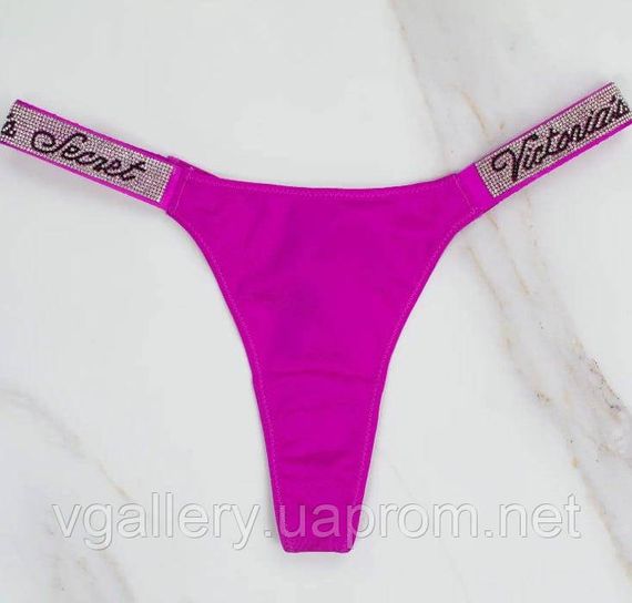 Жіночі стрінги Victoria's Secret зі стразами, трусики Вікторія Сікрет стрінги
