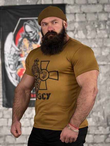 Тактична футболка, що відводить піт SABUR ЗСУ кайот ВТ5084 | Зображення 1