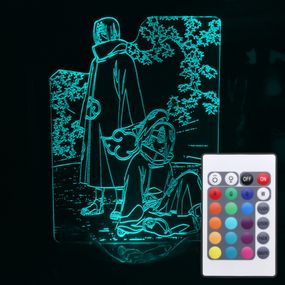 Акриловый светильник-ночник с пультом 16 цветов Наруто Итачи Дейра tty-n000819