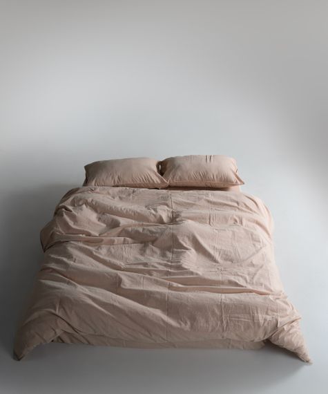 Постельное белье Limasso Stonewashed Ranforce 200 х 220 см Akdeniz Bej | Зображення 1