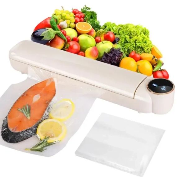 Вакуумний пакувальник харчових продуктів Vacuum Sealer із сенсорним дисплеєм + 10 пакетів | Зображення 2