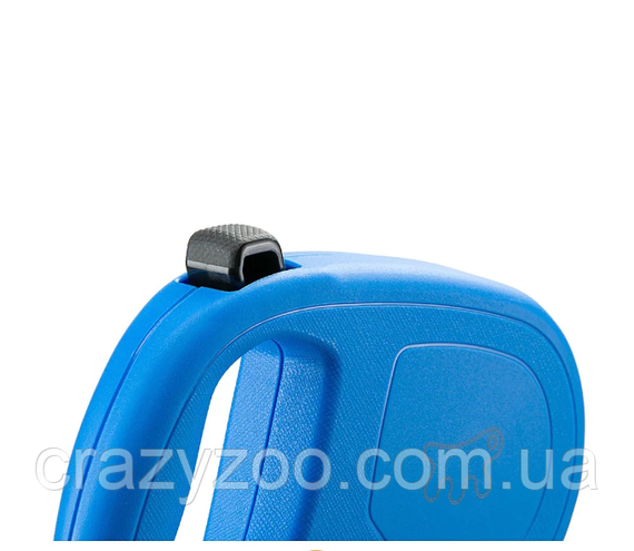 Поводок-рулетка для собак Ferplast Flippy One Cord S до 8 кг голубой шнур 3 метра 75092025 | Зображення 2