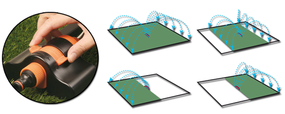 Зрошувач хитний Bradas BLACK LINE компактний з металевою дугою ECO-2814 | Зображення 1