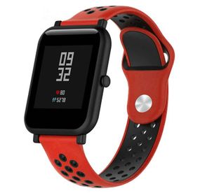 Спортивный ремешок Primo Perfor Sport для часов Xiaomi Amazfit Bip/Bip Lite/Amazfit Bip GTS - Red&Black