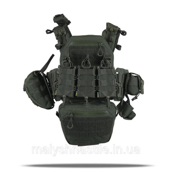 Плитоноска швидкоскидна KIBORG GEN II +8 підсумків хакі | Зображення 1