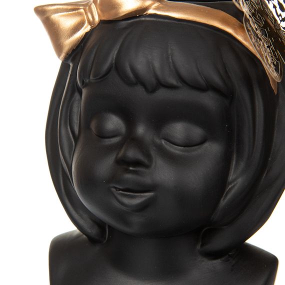 Ваза керамическая Золотая бабочка 21х14х14 см Black | Зображення 1