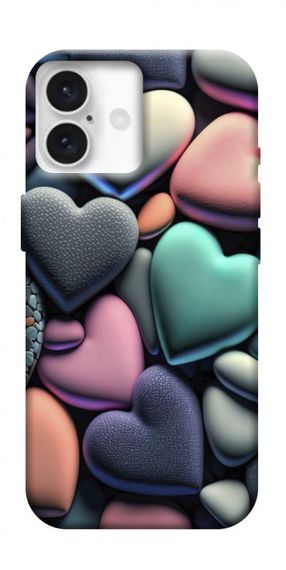 Чохол з картинкою Кам'яні серця для Apple iPhone 16 (6.1")