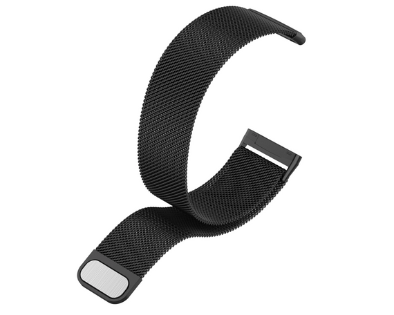 Миланский сетчатый ремешок Primo для часов Fitbit Versa 3 / Fitbit Sense - Black L | Зображення 1