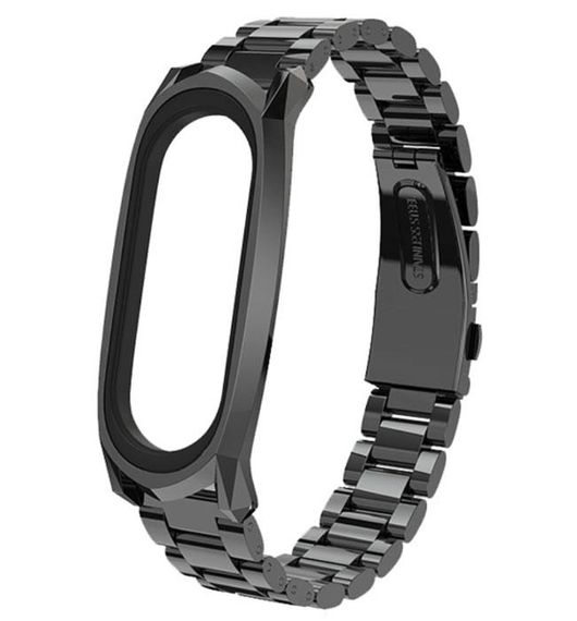 Металевий ремінець Primo Mijobs для фітнес-браслета Xiaomi Mi Band 4 - Black | Зображення 1