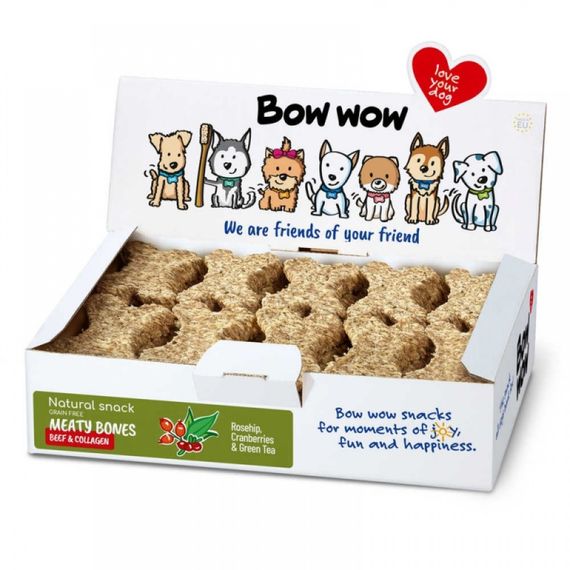 Лакомство для собак "Bow wow" натуральные косточки с говядиной и колагеном