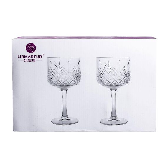 Келихи для вина на високій ніжці набір 6 шт винний келих скляний прозорий 400 мл HP-YH-44 | Зображення 4