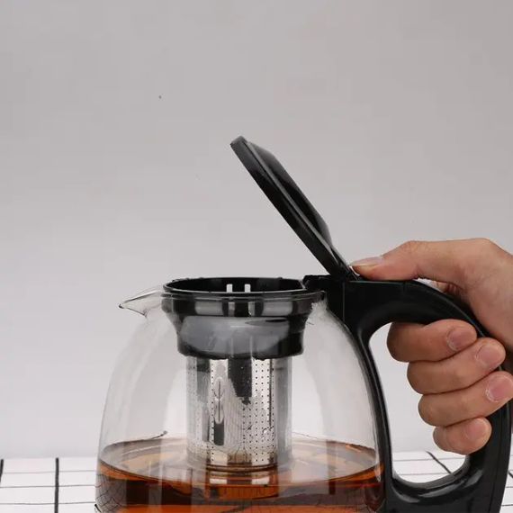 Комплект электрочайник с заварником на подставке из нержавеющей стали Rainberg RB-2504 | Зображення 4