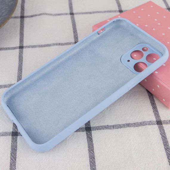 Чохол Silicone Case Full Camera Protective (AA) NO LOGO для Apple iPhone 12 Pro (6.1") Блакитний / Lilac Blue | Зображення 1