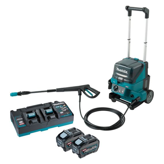 Мийка високого тиску акумуляторна Makita HW001GT201 (115 бар, 420 л/год, 1200 Вт, BL, XGT)