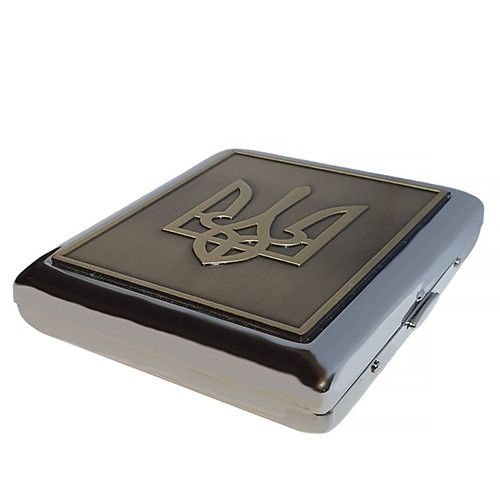 Металевий Футляр Без Запальнички "Герб України Тризуб" | Зображення 4