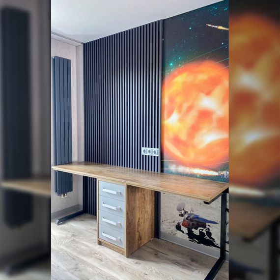 Рейка декоративна WPC стінова 3000х160х23мм Графіт SW-00001529 | Зображення 8