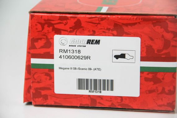 Колодки передні гальмівні Megane III 08-/Scenic 09-(ATE), GOODREM (RM1318) | Зображення 3