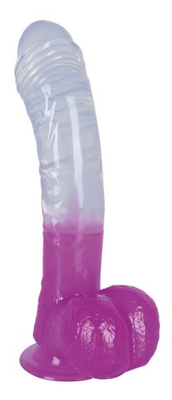 Фаллоимитатор с мошонкой - Ready Mate Clear/Lila sexstyle | Зображення 1