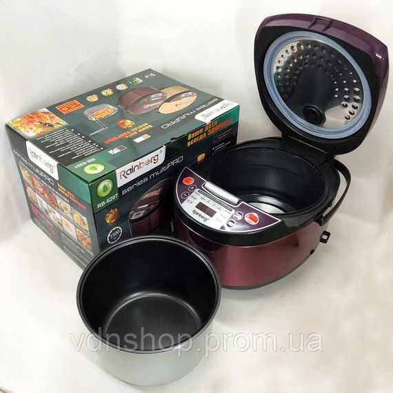 Мультиварки 5 літрів Rainberg, Мультиварка 5 л, Скороварка пароварка мультиварка топ FR-98