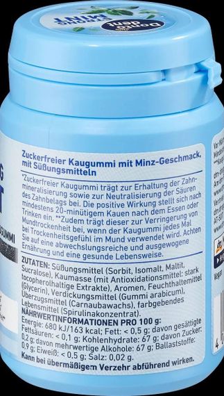Жувальна гумка зі смаком м'яти Dontodent Strong Mint, без цукру та без аспартаму, 50 шт., Німеччина | Зображення 2