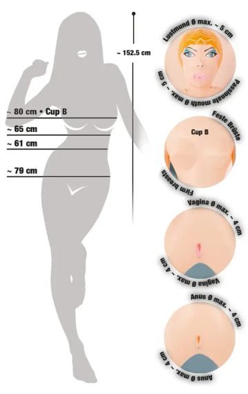 Надувна секс лялька ШТОРМ (блондинка) Sex Aura | Зображення 5