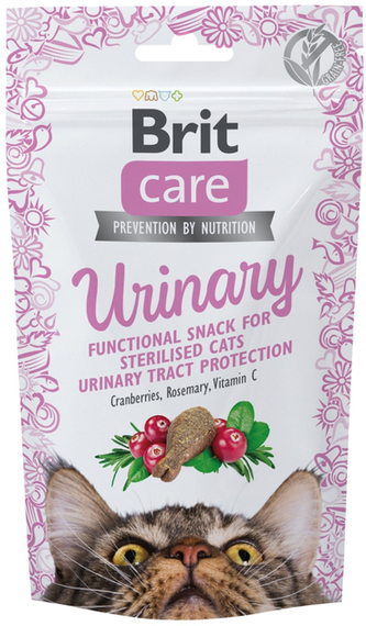 Ласощі для котів Brit Care Function Snack Urinary, індичка 50г