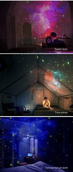 Космонавт ночник-проектор з эффектом звездного неба, белый цвет | Зображення 5